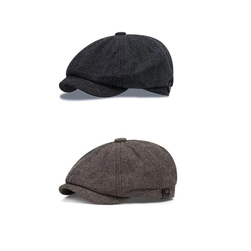 Classic Blinders Caps For Men Peaky Hat Newspaper Hat Shelby Same Style Beret Men's Sunshade Hat Suit Accessories Men's Gifts