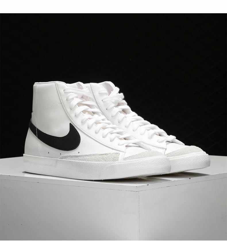 Official Authentic BLAZER MID '77 Men's and Women's Casual Comfortable Sneakers BQ6806-100