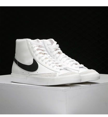 Official Authentic BLAZER MID '77 Men's and Women's Casual Comfortable Sneakers BQ6806-100