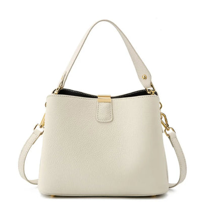 Genuine leather woman bag shoulder bag Handbags crossbody bag luxury designer minimalism bag Cattle leather grey