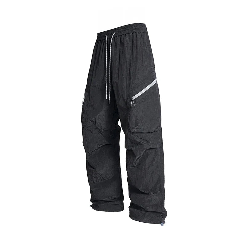 Male Hiking Pants Outdoor Waterproof Mountaineering Sports Trousers Autumn Elastic Waist Breathable Camping Fishing Cargo Pants