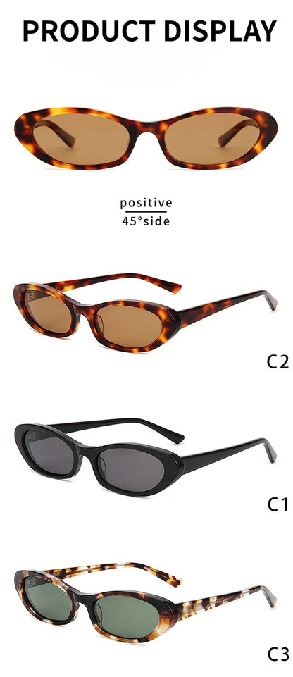 2026 Small Oval Sunglasses Women Vintage Design Sun Glasses Shades Female Sexy Retro Punk Men Sunglass Outdoor Trendy Eyewear