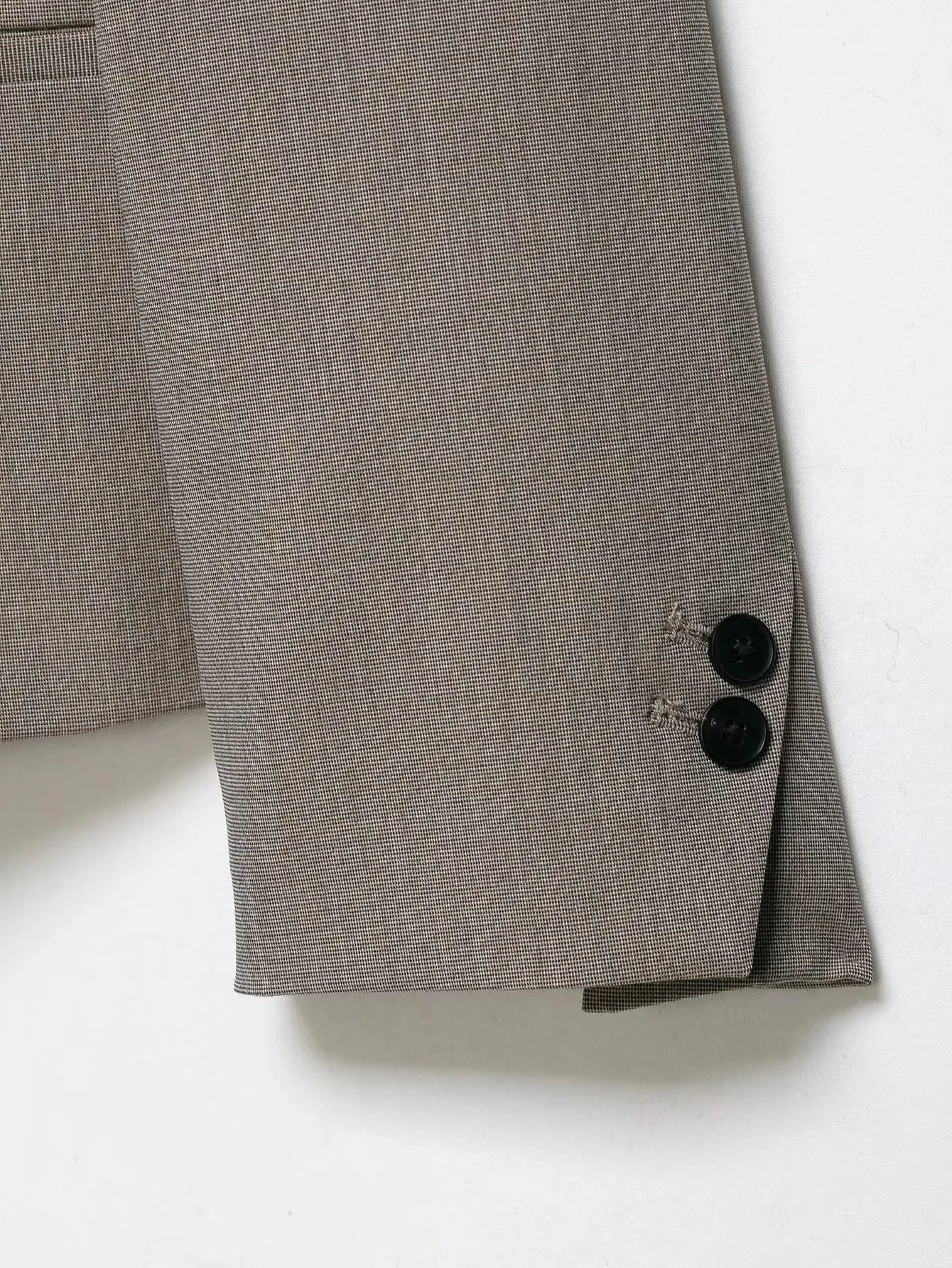 Vintage Office Lady Gray Solid Blazer Stand Collar Long Sleeve Loose Blazer Fashion 2026 Spring Summer Casual Blazer
