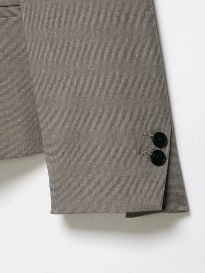 Vintage Office Lady Gray Solid Blazer Stand Collar Long Sleeve Loose Blazer Fashion 2026 Spring Summer Casual Blazer