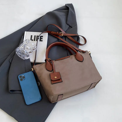 Fashion Casual Women'S Tote Bag Waterproof Nylon Shoulder Bag Commuting Handbag Crossbody Bag Large Capacity Women'S Bag