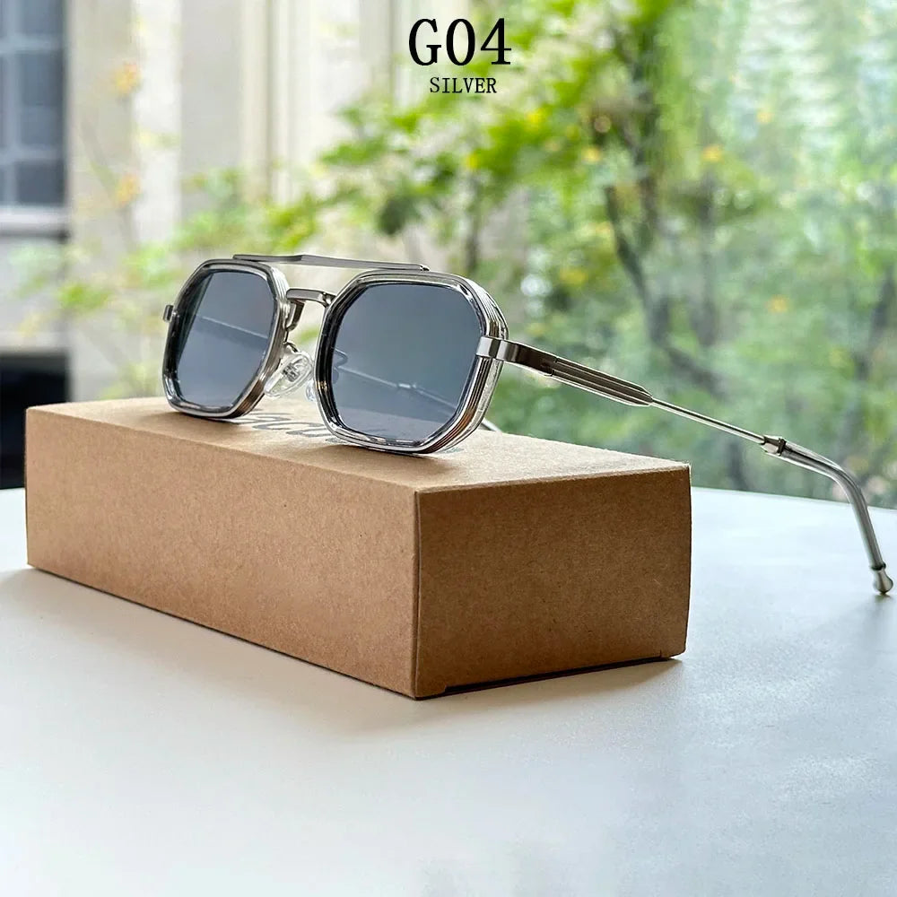 2026 Square Sunglass Men Vintage Fashion Glasses Steampunk Sunglasses Women Trendy Gafas De Sol Hombre Luxe Lunette Soleil Femme