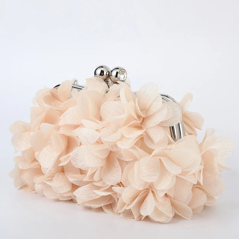 Flower Dinner Purse Designer Floral Chain Crossbody Bride Handbag Clutches Woman Petal Evening Party Clutch Wedding Dress Bag