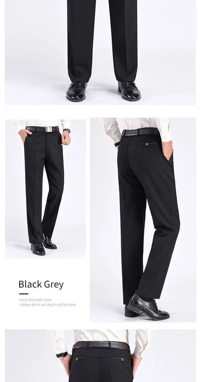 New Men's Autumn Thick Casual Suit Pants Classic Business Fashion Stretch Summer Thin Trousers Male Brand Clothes KOACUS