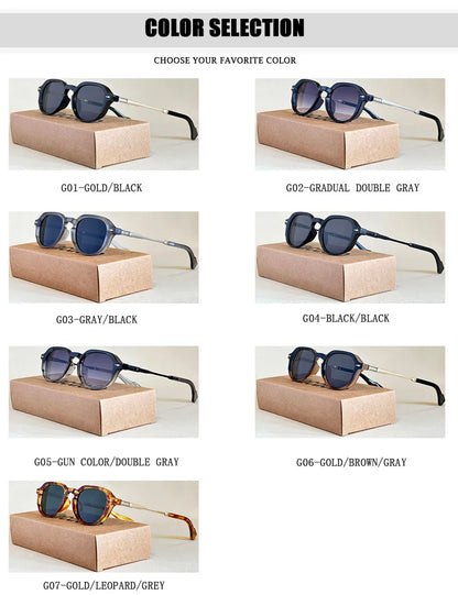 2025 Fashion Sunglass Men Vintage Oval Sunglasses Women Trendy Dropshipping Gafas De Sol Hombre Lunette Soleil Femme Zonnebril