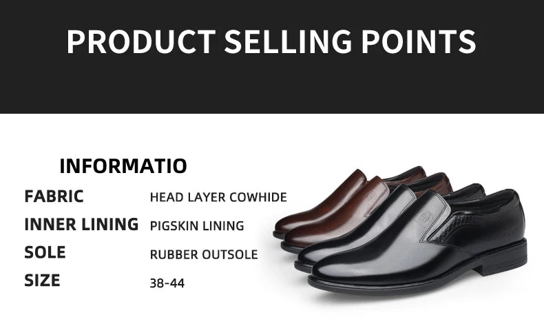 Genuine leather breathable business casual leather shoes Korean version formal British commuting leather shoes