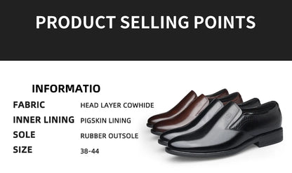 Genuine leather breathable business casual leather shoes Korean version formal British commuting leather shoes