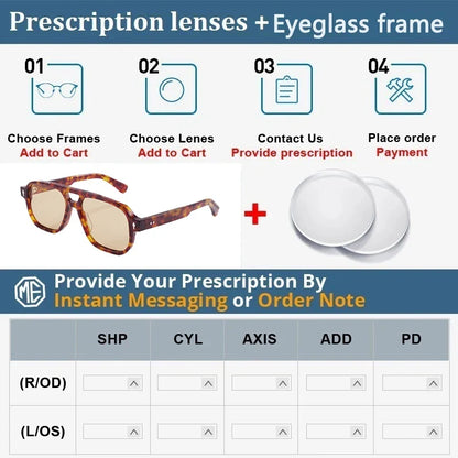 High Quality Double Beam Large Frames Sunglasses Man Sports Travel Driving UV Protection SUN GLASSES Support Prescription Lenses