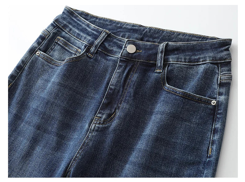 Plus Size Women Jeans Wide Leg Women Jeans Autumn Straight Lady Loose Large Size Jeans 175cms Lady Women Jeans 2023 Full Length