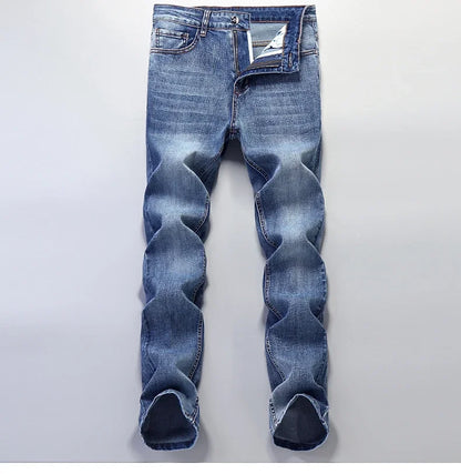 European Luxury Brand High-end Trendy Jeans Men's Slim Fit Fashion Versatile Casual Long Pants  Men Denim Y2k Clothes Men