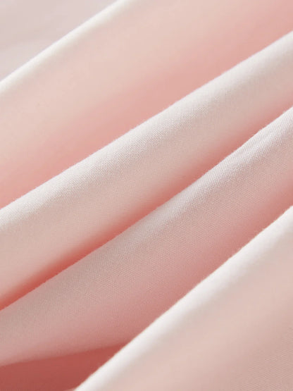 Korean Style Twisted Sleeveless Shirt Female 2025 Summer New V-neck Slim Cotton Pink Top 25FS12743
