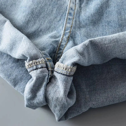Shorts Basics Denims Women Jean High Waist Sexy Jeans Casual Buttons Pockets 2024 Summer Short Femme Denim Wide Leg Pants