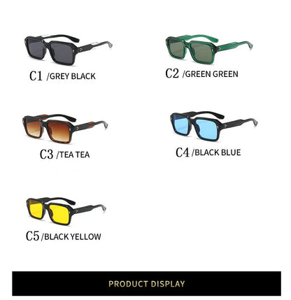 Square Sunglass Men Fashion Sunglasses Women 2025 Trendy Vintage Fashion Glasses Retro Gafas De Sol Hombre Lunette Soleil Femme