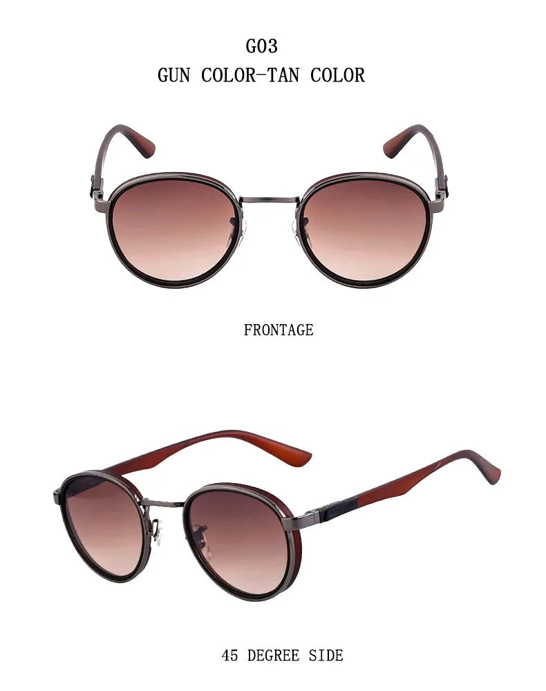 Fashion Oval Sunglasses For Men Luxury Retro Glasses Vintage Sunglasses Women Trendy And Fashionable Gafas De Sol Hombre Okulary
