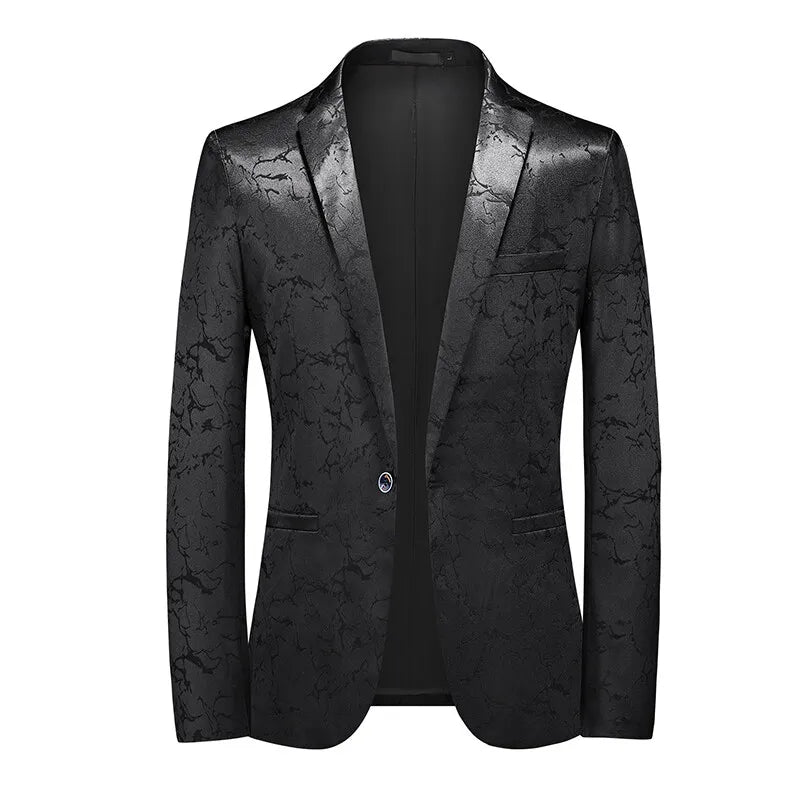 2026 New Men's Red Single-breasted V-neck Blazer Coat, Asian Fit Wedding Party Dress Jacket M-6XL New Arrivals
