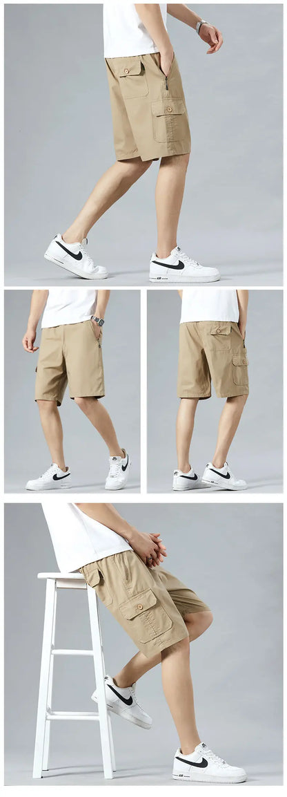 Men's Lightweight Cotton Summer Casual Shorts Loose Fit Exercise Fitness Comfortable Breathable Quick Dry Active Shorts