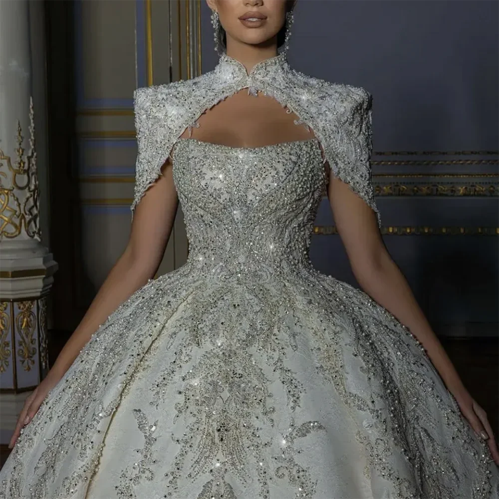Luxury 2025 Wedding Dresses Two Pieces Ball Gown Dress For Bride Vintage Crystals Bridal Gown Vestido De Novia Customized