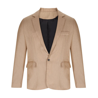 2026 Fashion Men's Clothing Business Casual Blazer Coats Classic Single Button Slim Fit Suit Jackets Elegant Gentleman Suit Tops