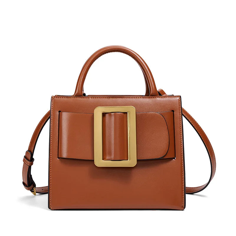 Chic Buckle Handbag Women 2026 New High Quality Trend Exquisite Luxe Shoulder Bag Distinctive Design Faux Leather Crossbody Bag
