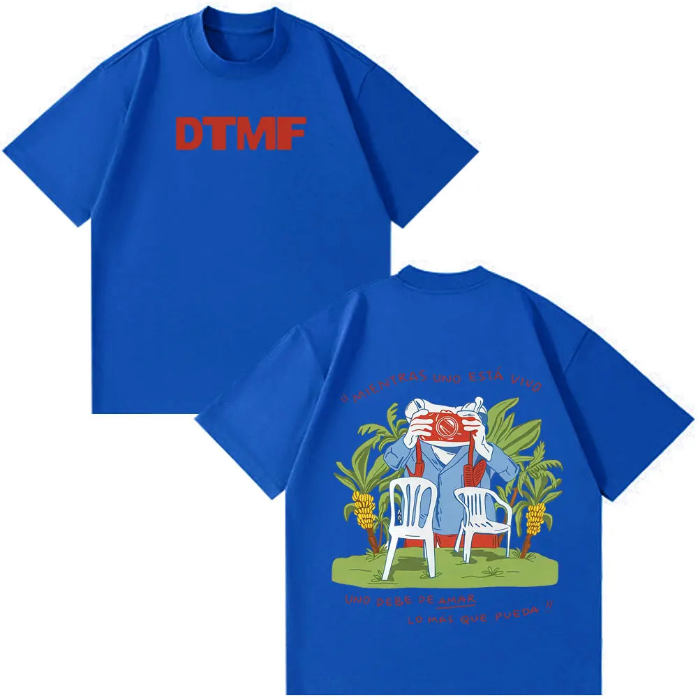 Rapper Bad Bunny Tour 2026 Print T Shirt Men Women Hip Hop Oversized T-shirts Summer Cotton Casual Aesthetic Trendy T-shirt