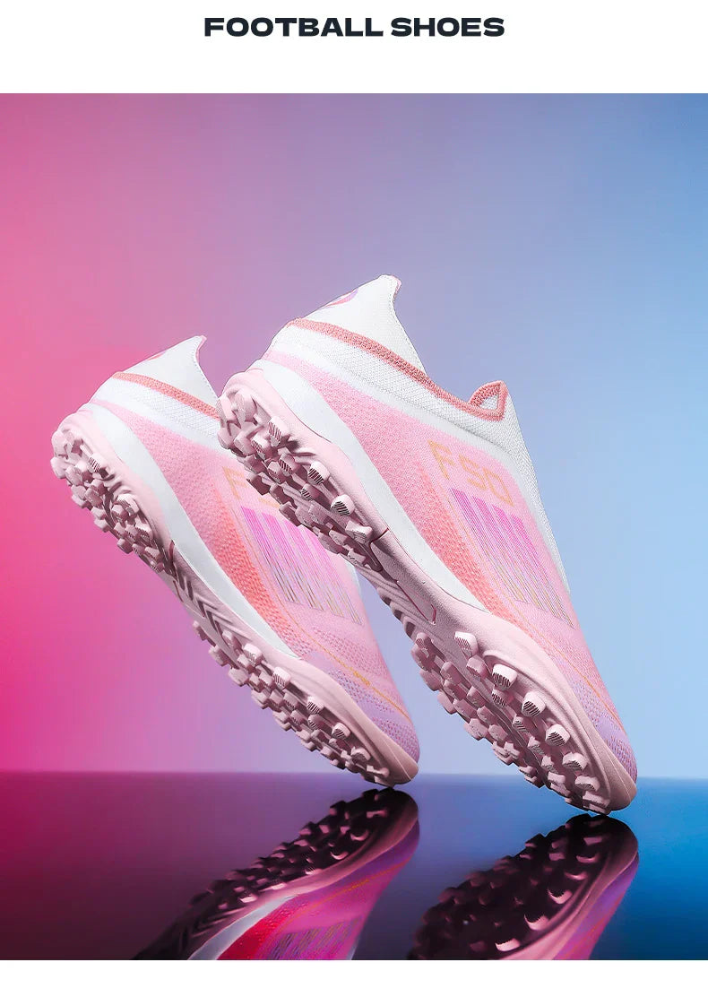 New Men Football Boots Training Soccer Shoes Match Adult Cleats Outdoor Sport Boys Breathable Non Slip Long Spikes Comfortable