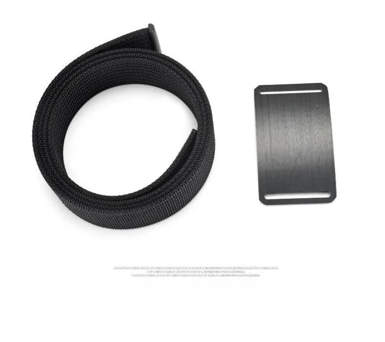 Aluminum Buckle Nylon Belt New Outdoor Belt men's Casual Canvas Woven Belt Leather Belt Men Cinto Preto Y005