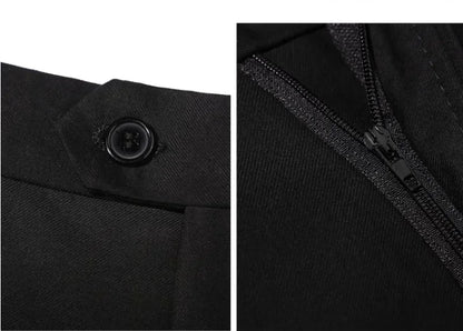Men's M-10XL Spring New Wedding Fashion Handsome Suit Business Cargo Trousers Plus Size Two Sets Fat Friendly Clothing