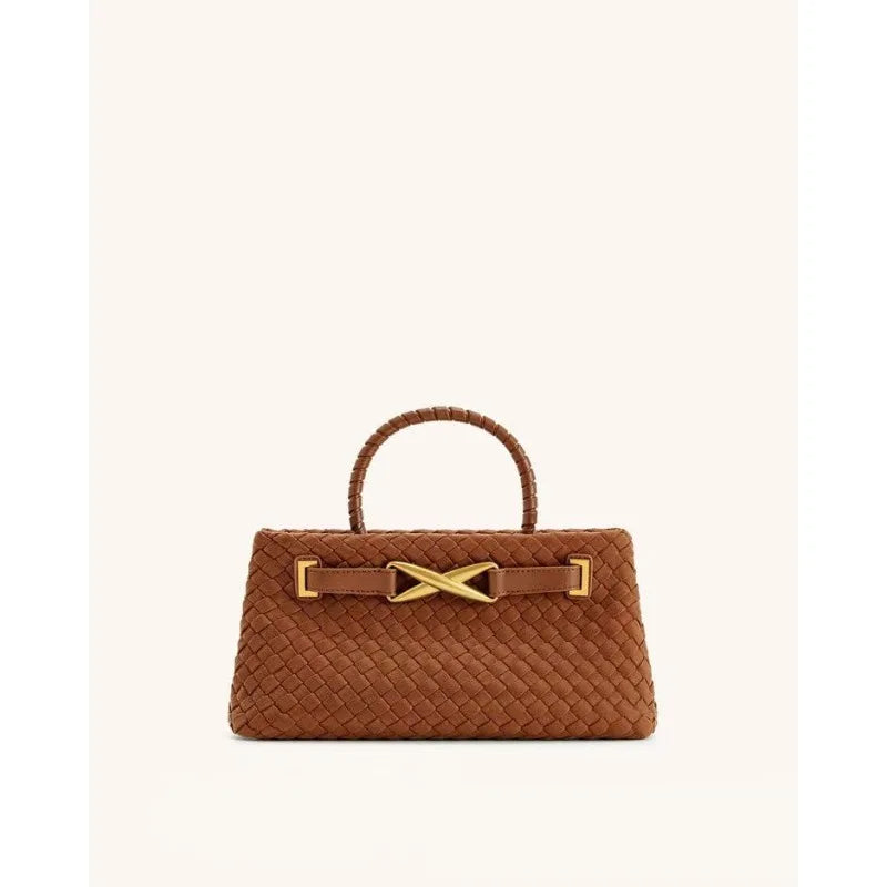 high-end light luxury style hand-woven handbag,fashionable and versatile,popular clutch for evening event and women's bag