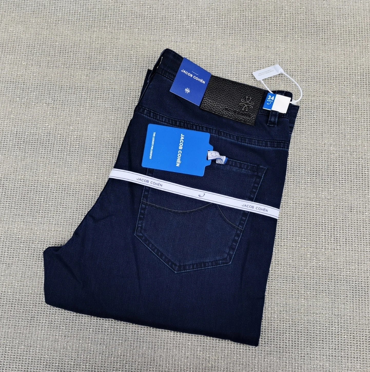 Jeans Thin Cotton Men 2026 Spring Summer new fashion straight breathable outdoors comfort Zipper Big size 30-40 Pants