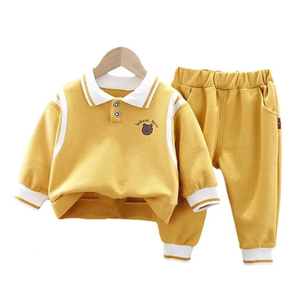 New Spring Autumn Baby Girls Clothes Kids Clothing Children Boys T-Shirt Pants 2Pcs/Set Toddler Sports Costume Infant Tracksuits