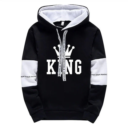 King Printing Mens Tracksuit Hot Sales Casual Hoodie Pants Streetwear Outdoors Mens Clothing Single Piece Sweatshirts Sweatpants