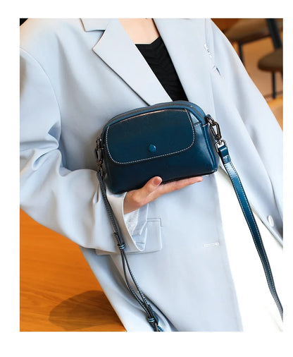 mini small genuine leather vintage bag Crossbody Bag luxury mobile phone shoulder bag  women mobile bag for women