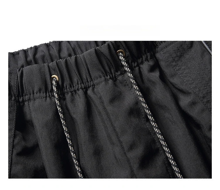 Korean Streetwear Waterproof Outdoor Utility Cargo Pants For Men Quick Dry Adjustable Hem Oversized Sport Casual Pants Trendy