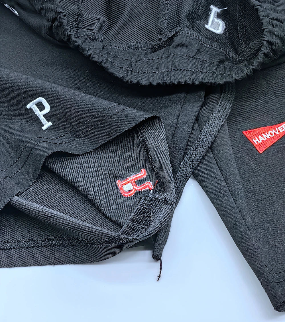 Mens Skinny Cotton Sporting Running Shorts Streetwear Bodybuilding Embroidered Fitness Short pants Jogger Gyms sport Shorts