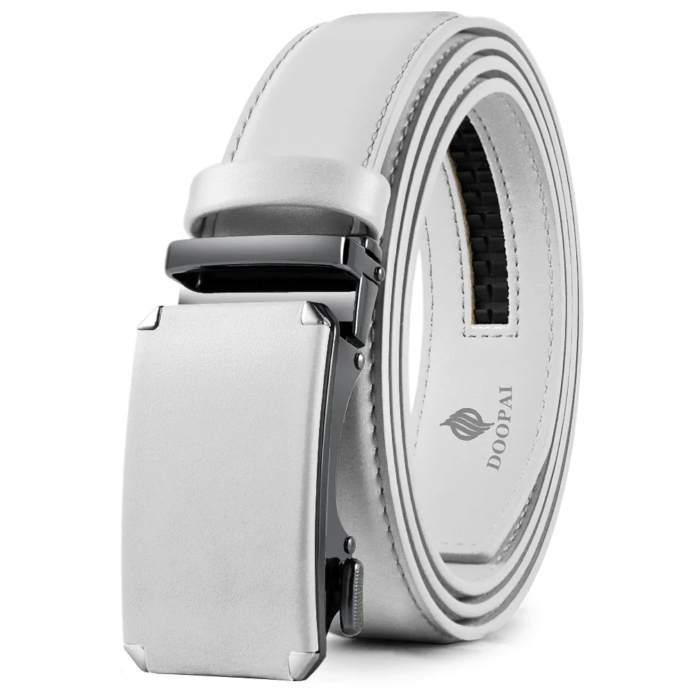 Men Fashion Belt Genuine Leather Belt for Men Automatic Belts Adjustable Waistband Business Belts 허리띠