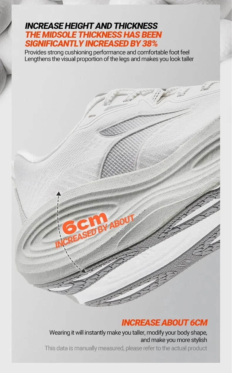 5 Men Running Shoes New Cushioning Thick-soled Breathable Non-slip Outdoor Jogging Male Sneakers 672532212