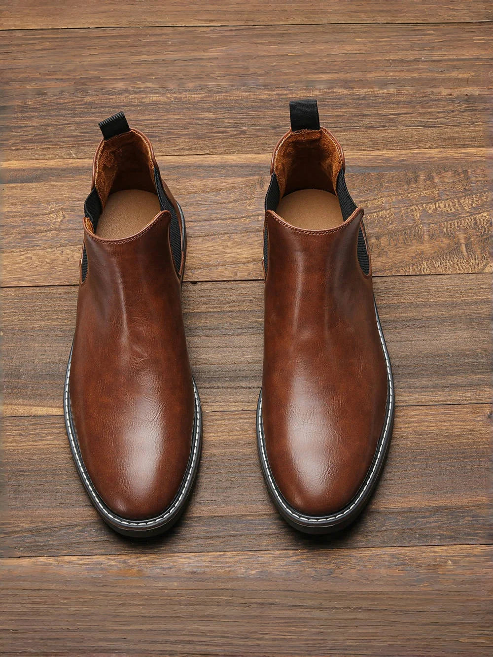40~46 Men Chelsea Boots Brand Retro Comfortable Fashion Men Boots