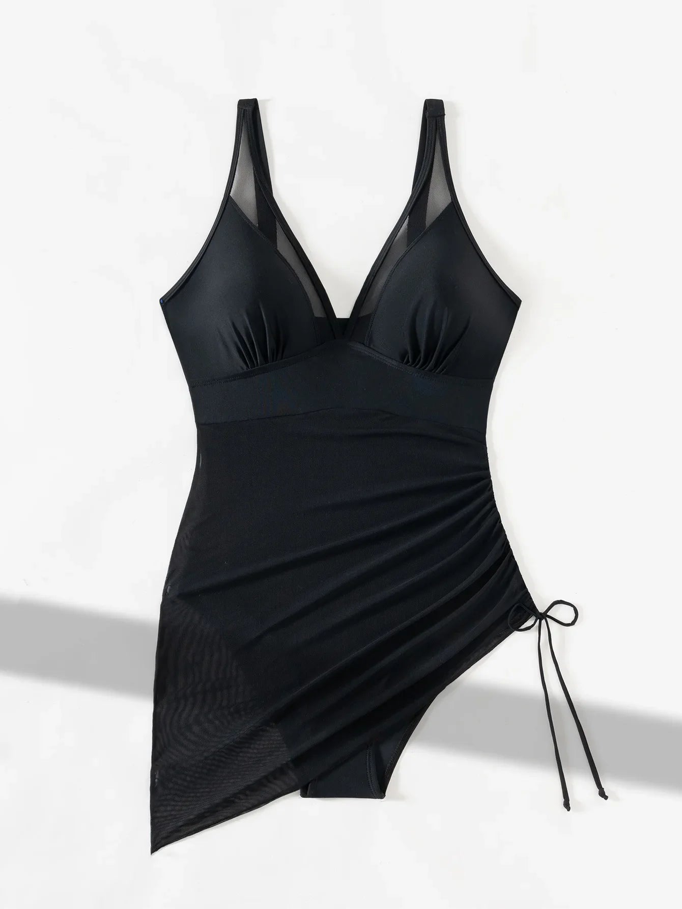 2025 Solid Mesh Patchwork Swimwear Women Sexy Push Up One Piece Swimsuit Monokini Lady Brazilian Beach Bathing Suit
