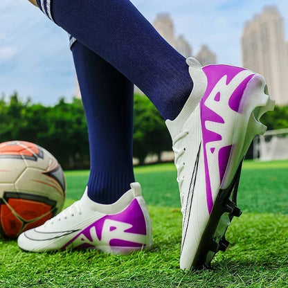 Men Soccer Shoes Unisex Football Boots Non-Slip Grass Outdoor Sports Shoes Breathable Training Sport Ultralight Drop Shipping