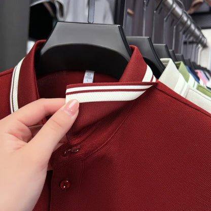 100% cotton luxury brand short sleeve polo shirt men new classic pony embroidery summer T-shirt high-end fashion casual Paul top