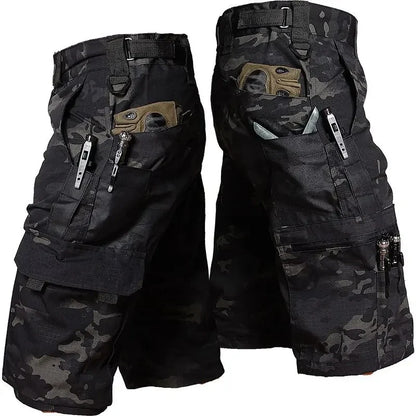 Tactical Camouflage Shorts Outdoor Work Pants Men's Multi-pocket Casual Cargo Short Pants Quick Dry Wear-resisting Shorts Male
