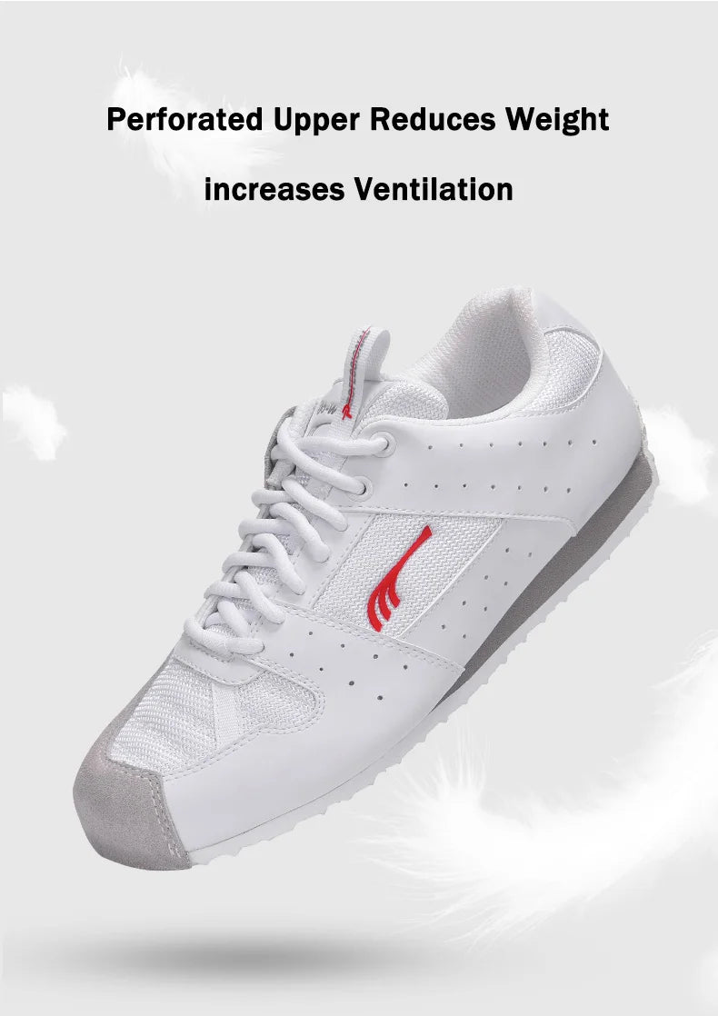 Do-win Advanced Edition Mens White Pro Fencing Boots Women Size 32 Breathable Non Slip Indoor Fencer Sneakers Athletics Trainers