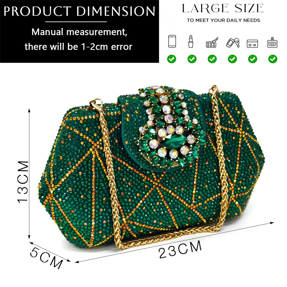 Nigerian Women Heel Party Ladies Italian Design Shoes And Bag Set Decorated with Rhinestone Handbag Wedding Party