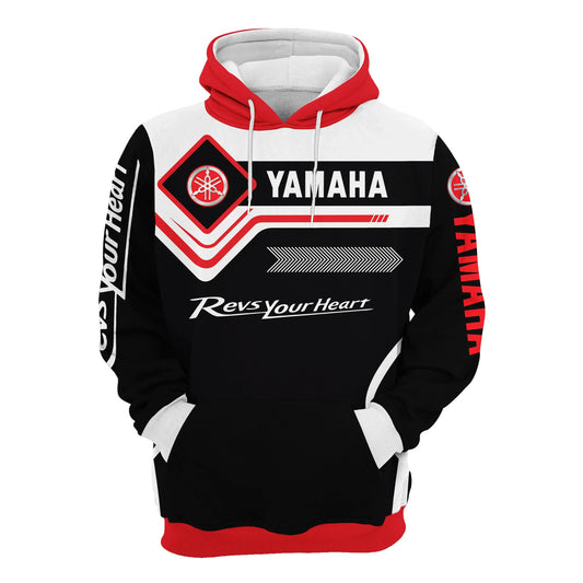 2026 Hot Selling Yamaha 3D Printed Hoodies, Spring and Autumn Men's and Women's Sweatshirts, Harajuku Street Jackets, Sports Top