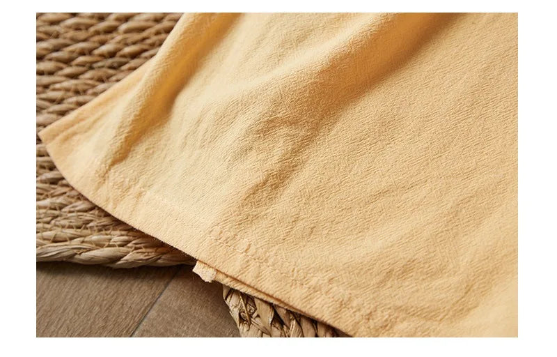 Embroidery Ethnic Style Fashion Clothes Vintage Cotton Linen Streetwear Harajuku Chinese Style Summer Dress for Women Clothing
