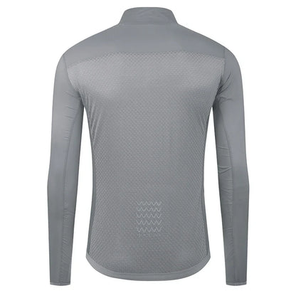 Men Windproof Waterproof Long Sleeve Cycling Jacket YKK Double Zipper Breathable MTB Bike Clothing Tops Pro Team Jersey